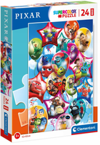 Puzzle Clementoni Maxi Pixar P+G201:G400arty 24 elementy (8005125242153) - obraz 1