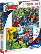 Puzzle Clementoni Avengers 2 x 60 elementów (8005125216055) - obraz 1
