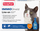 Краплі Beaphar IMMO Shield Line-on для котів від паразитів 3 піпетки