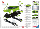 Puzzle 3D Ravensburger Pojazdy Lamborghini Huracan Evo Verde 108 elementów (4005556112999) - obraz 2