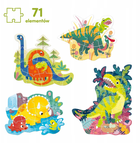 Puzzle Czuczu progresywne Dinozaury 71 element (5902983491538) - obraz 2