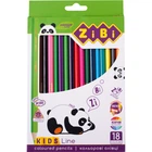 Карандаши цветные ZiBi KIDS Line 18 цветов (ZB.2415)