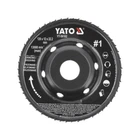Диск-фреза выпуклый Yato к УШМ по дереву/ шпаклевке/ гипсу (Ø=120/22.2 мм) t= 16/12 мм шорстк №1 (YT-59182)
