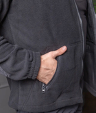 Мужской костюм Полиция черный цвет Флисовая Кофта и брюки Kayman / Кофта с водонепроницаемыми вставками и липучками под шевроны 52 - изображение 3