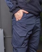 Костюм чоловічий ДСНС демісезонний. Комплект флісова кофта + штани темно-синій 44 - зображення 3