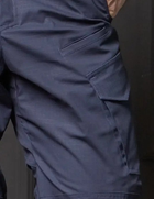 Костюм мужской ДСНС демисезонный. Комплект флисовая кофта + брюки темно-синий 50 - изображение 4