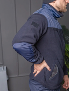Костюм мужской ДСНС демисезонный. Комплект флисовая кофта + брюки темно-синий 54 - изображение 8