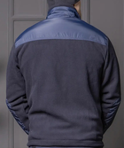 Костюм чоловічий ДСНС демісезонний. Комплект флісова кофта + штани темно-синій 46 - зображення 10