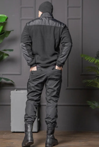 Мужской костюм Полиция черный цвет Флисовая Кофта и брюки Kayman / Кофта с водонепроницаемыми вставками и липучками под шевроны 48 - изображение 10