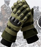 Зимові рукавиці теплі на флісі олива L (74251885) - изображение 2