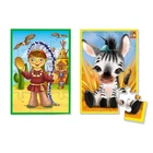 Развивающие мягкие пазлы А5 "Индианец и зебра" VT1103-46 на украинском