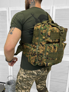 Тактичний однолямковий рюкзак Tactical Backpack 15 л Піксель - изображение 2