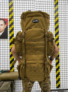 Рюкзак тактичний рамний Tactical Backpack Coyote 100 л - зображення 3