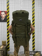 Рюкзак тактичний рамний Tactical Backpack Olive 100 л - зображення 2