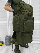 Рюкзак тактичний рамний Tactical Backpack Olive Elite 65 л - изображение 4