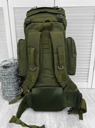 Рюкзак тактичний рамний Tactical Backpack Olive Elite 65 л - изображение 6