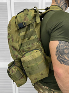 Рюкзак тактичний модульний Tactical Backpack Olive 55 л - изображение 3