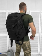 Рюкзак тактичний з утримувачам для шолома Tactical Backpack Black 30 л - зображення 3