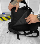 Тактичний однолямковий рюкзак Black 15 л - изображение 6