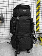 Рюкзак тактичний Tactical Backpack рамний Black 100 л - зображення 1