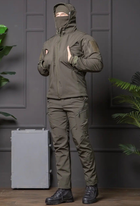 Чоловіча куртка НГУ Softshell оливковий колір з анатомічним покроєм вітрозахисна XL - зображення 11