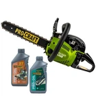 Бензопила Procraft K450 + 2 шины, 2 цепи, масло моторное, масло цепное