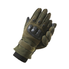 Перчатки теплые с защитными накладками (L) (олива) - изображение 3