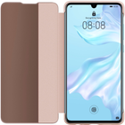 Etui z klapką Huawei Smart View Flip Cover do P30 Pink (6901443277506) - obraz 1
