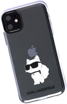 Etui Karl Lagerfeld Ikonik Choupette do Apple iPhone Xr/11 Transparent (3666339118983) - obraz 1