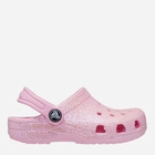 Crocsy dziecięce dla dziewczynki Crocs Classic Glitter Clog TCR206992 23-24 Różowe (196265255412) - obraz 1