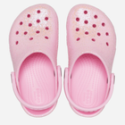 Дитячі крокси для дівчинки Crocs Classic Glitter Clog TCR206992 23-24 Рожеві (196265255412) - зображення 4
