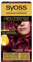 Farba do włosów Syoss Oleo Intense trwale koloryzująca z olejkami 5-92 Jasna Czerwień (9000100814737) - obraz 1