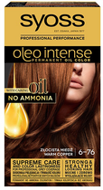 Farba do włosów Syoss Oleo Intense trwale koloryzująca z olejkami 6-76 Złocista Miedź (9000100814553) - obraz 1