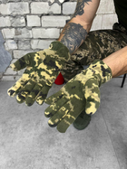 Тактичні флісові рукавички Tactical Gloves Піксель XL - зображення 2