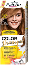 Шампунь для фарбування волосся Palette Color Shampoo фарбування до 24 змивок 317 (7-554) Горіховий блондин (3838824173061) - зображення 1