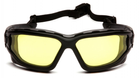 Окуляри захисні з ущільнювачем Pyramex i-Force XL (amber) Anti-Fog, жовті - изображение 3