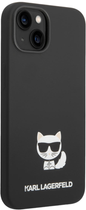Etui Karl Lagerfeld Silicone Choupette Body do Apple iPhone 14 Black (3666339076559) - obraz 1