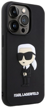 Etui Karl Lagerfeld Rubber Ikonik 3D do Apple iPhone 14 Pro Max Black (3666339122652) - obraz 1