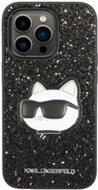 Etui Karl Lagerfeld Glitter Choupette Patch do Apple iPhone 14 Pro Max Black (3666339099428) - obraz 2
