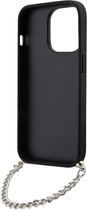 Etui Karl Lagerfeld Saffiano Monogram Chain do Apple iPhone 14 Pro Max Silver (3666339122935) - obraz 3