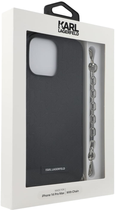 Etui Karl Lagerfeld Saffiano Monogram Chain do Apple iPhone 14 Pro Max Black (3666339122898) - obraz 3