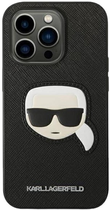 Etui Karl Lagerfeld Saffiano Karl Head Patch do Apple iPhone 14 Pro Max Black (3666339077068) - obraz 3