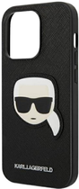 Etui Karl Lagerfeld Saffiano Karl Head Patch do Apple iPhone 14 Pro Max Black (3666339077068) - obraz 4