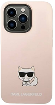 Панель Karl Lagerfeld Silicone Choupette Body для Apple iPhone 14 Pro Max Light Pink (3666339076665) - зображення 3