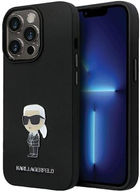 Etui Karl Lagerfeld Silicone Ikonik Metal Pin do Apple iPhone 14 Pro Max Black (3666339165987) - obraz 1