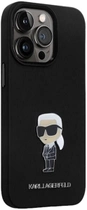 Etui Karl Lagerfeld Silicone Ikonik Metal Pin do Apple iPhone 14 Pro Max Black (3666339165987) - obraz 3