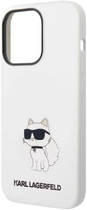 Etui Karl Lagerfeld Silicone Choupette do Apple iPhone 14 Pro Max White (3666339086794) - obraz 3