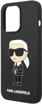 Etui Karl Lagerfeld Silicone Ikonik do Apple iPhone 14 Pro Max Black (3666339086596) - obraz 4