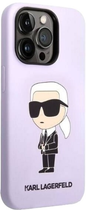 Etui Karl Lagerfeld Silicone Ikonik do Apple iPhone 14 Pro Max Purple (3666339086671) - obraz 3