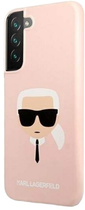 Панель Karl Lagerfeld Silicone Karl Head для Samsung Galaxy S22 Plus Pink (3666339046194) - зображення 1